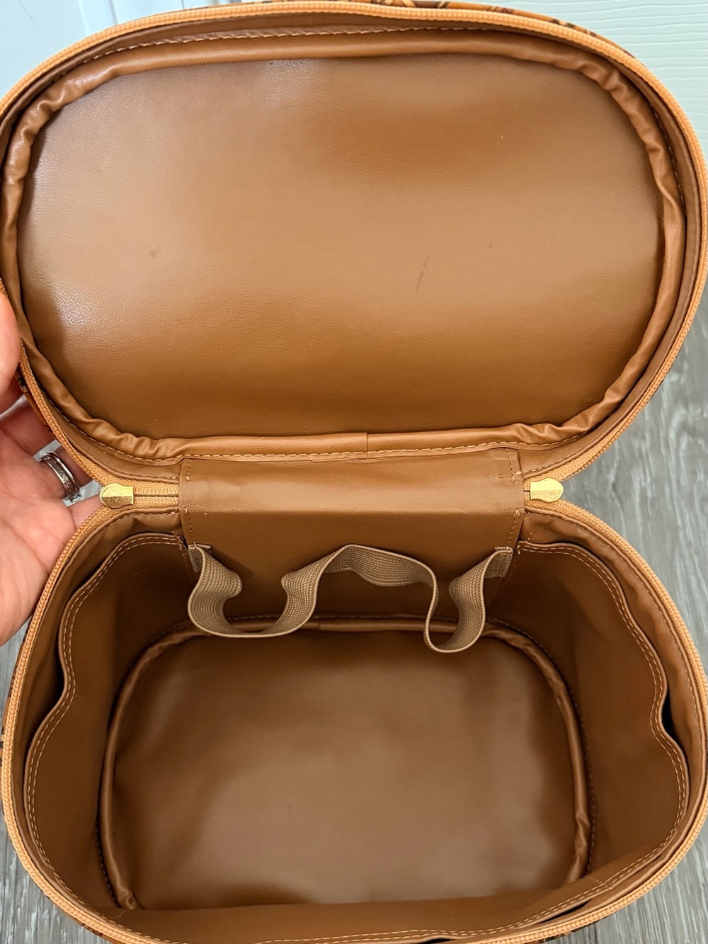 Rare Vintage Longchamp Printed Cosmetic Case/bag - Picture 5 of 6